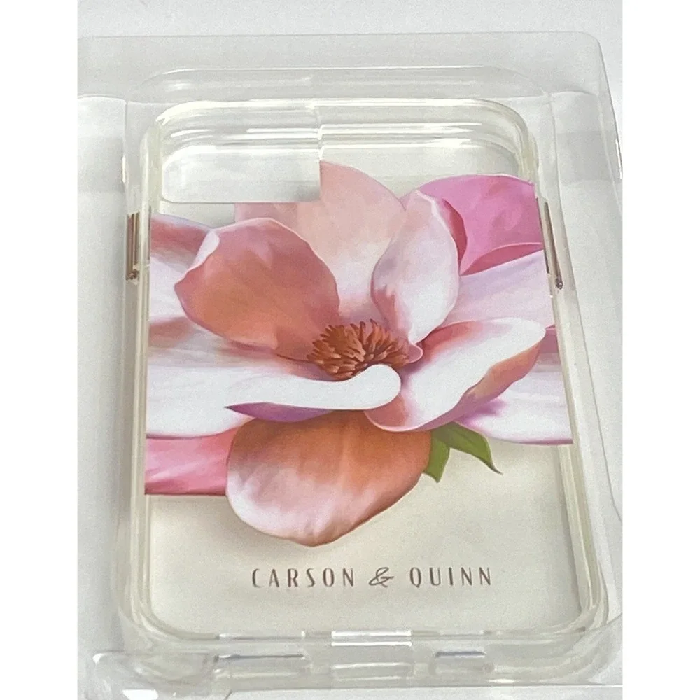 Carson & Quinn Flower design‎ case  iphone 11 pro Max & XS Max Pink White Clear
